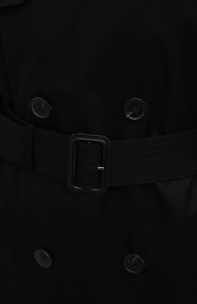 Хлопковый тренч WARDROBE.NYC черного цвета по цене 99500 руб., арт. W4009R04, фото 5 Хлопковый тренч WARDROBE.NYC, арт. W4009R04, фото 5
