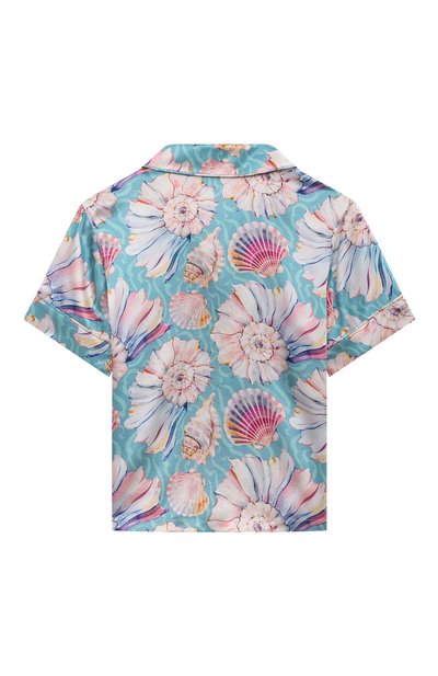 Шелковая пижама NORVEG разноцветного цвета по цене 19500 руб., арт. 24HSSSJSG-100, фото 3 Шелковая пижама NORVEG, арт. 24HSSSJSG-100, фото 3