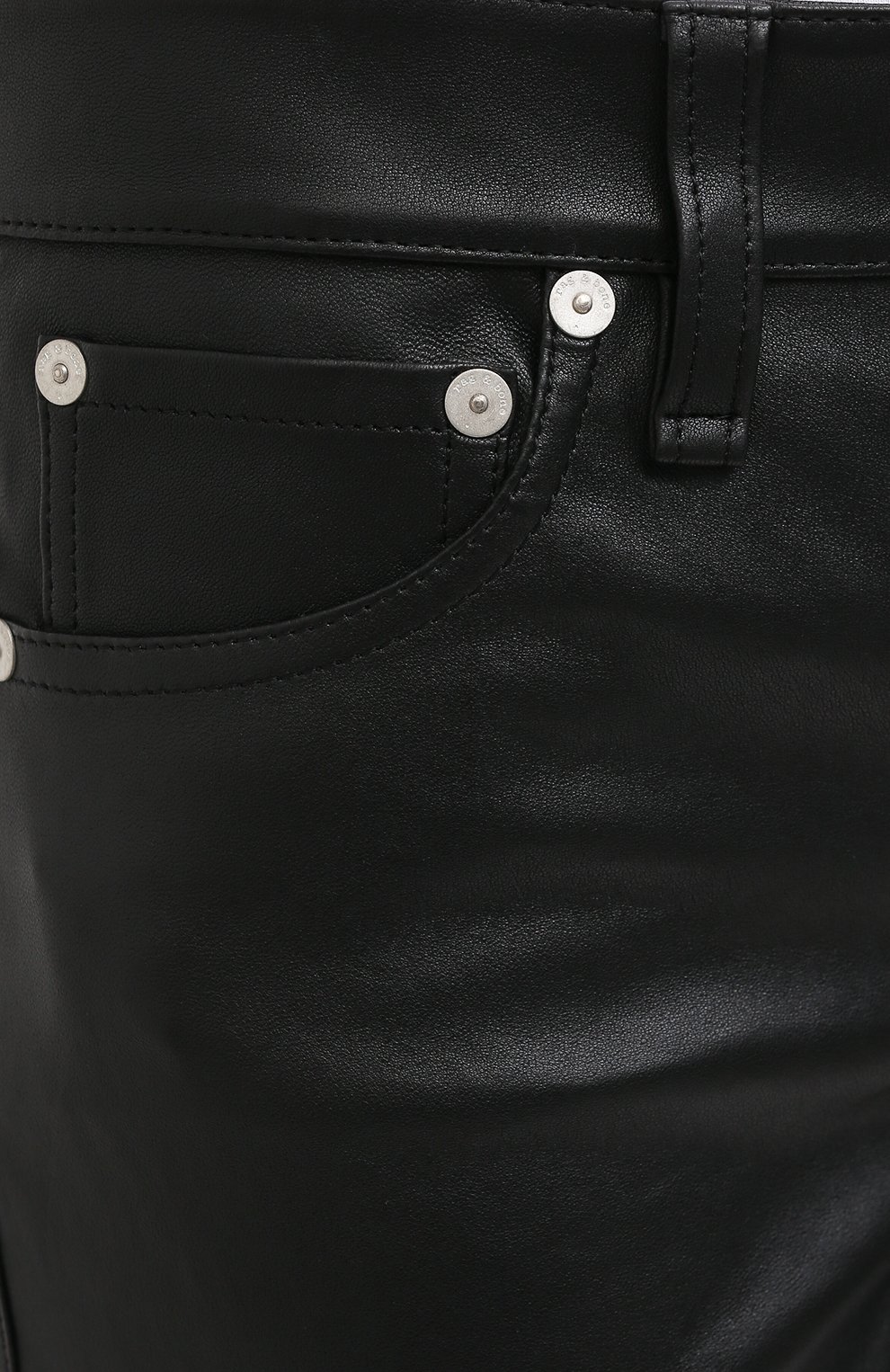 Кожаные брюки RAG AND BONE, арт. WCW20H70013401, фото 5