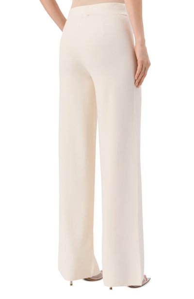 Брюки из вискозы MAX MARA STUDIO кремового цвета по цене 52200 руб., арт. MARZIA, фото 4 Брюки из вискозы MAX MARA STUDIO, арт. MARZIA, фото 4