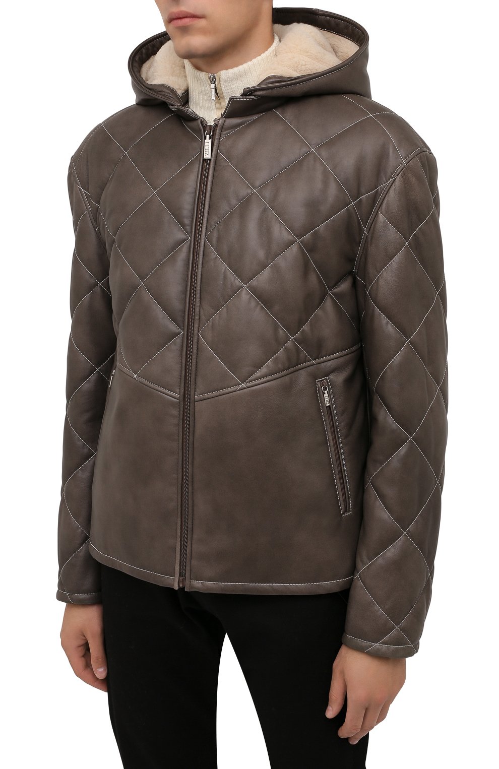 Кожаная куртка с подкладкой из ласки ZILLI, арт. MAW-KYLE0-01985/0003, фото 3