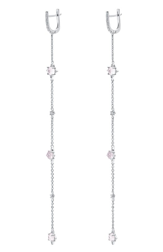 Серьги-цепочки The Rose с кварцем Moonka tr-her-qrz Серебряный  tr-her-qrz Фото 3