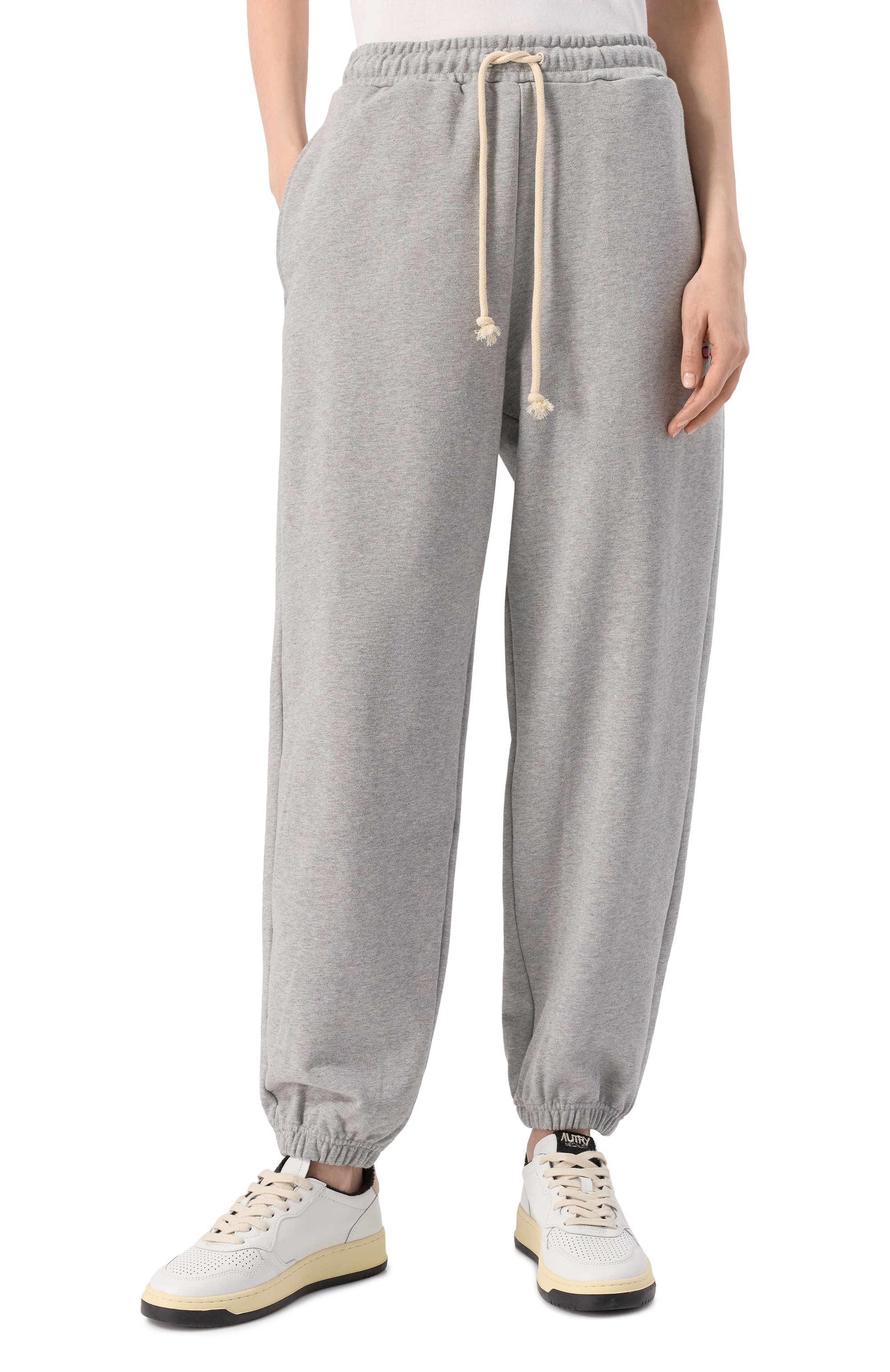 Хлопковые джоггеры AECA WHITE, арт. AWCMFWBDBSLSO001C0.GREY (M), фото 3