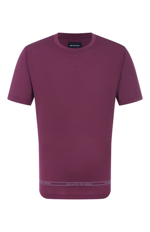 Хлопковая футболка Kiton UMK0824K340 Бордовый UMK0824K340