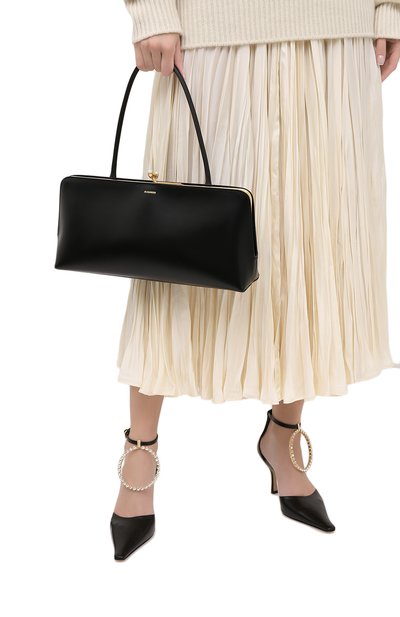 Сумка goji JIL SANDER черного цвета по цене 190500 руб., арт. JSWR852461-WRB00080N, фото 2 Сумка goji JIL SANDER, арт. JSWR852461-WRB00080N, фото 2