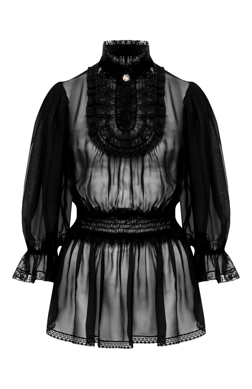 Блузка из смеси шелка и хлопка DOLCE & GABBANA, арт. F72W1Z/FU1AT, фото 1