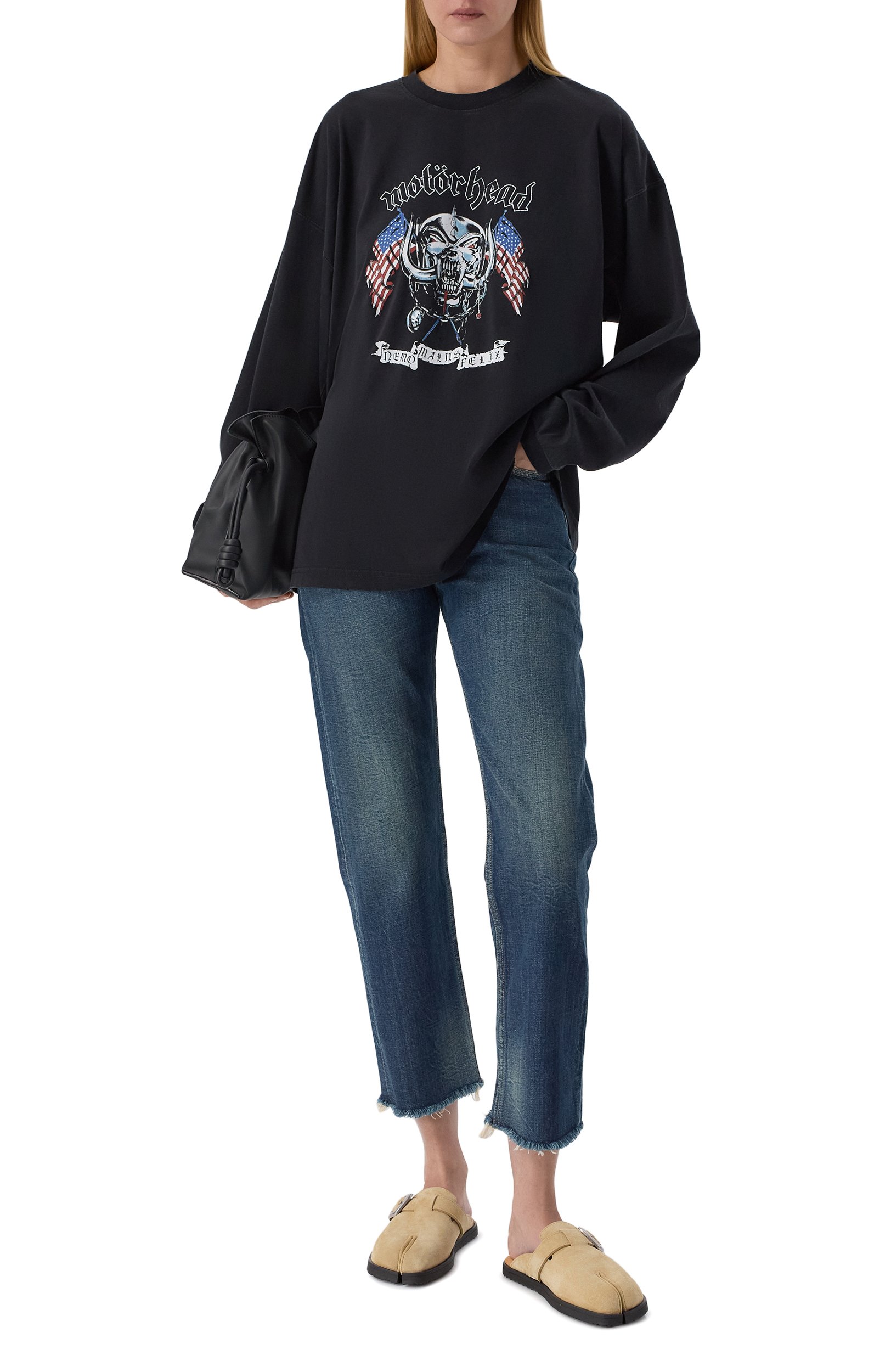 Хлопковый лонгслив vetements x motörhead VETEMENTS черного цвета по цене 109500 руб., арт. MH27LS238B, фото 3 Хлопковый лонгслив vetements x motörhead VETEMENTS, арт. MH27LS238B, фото 3