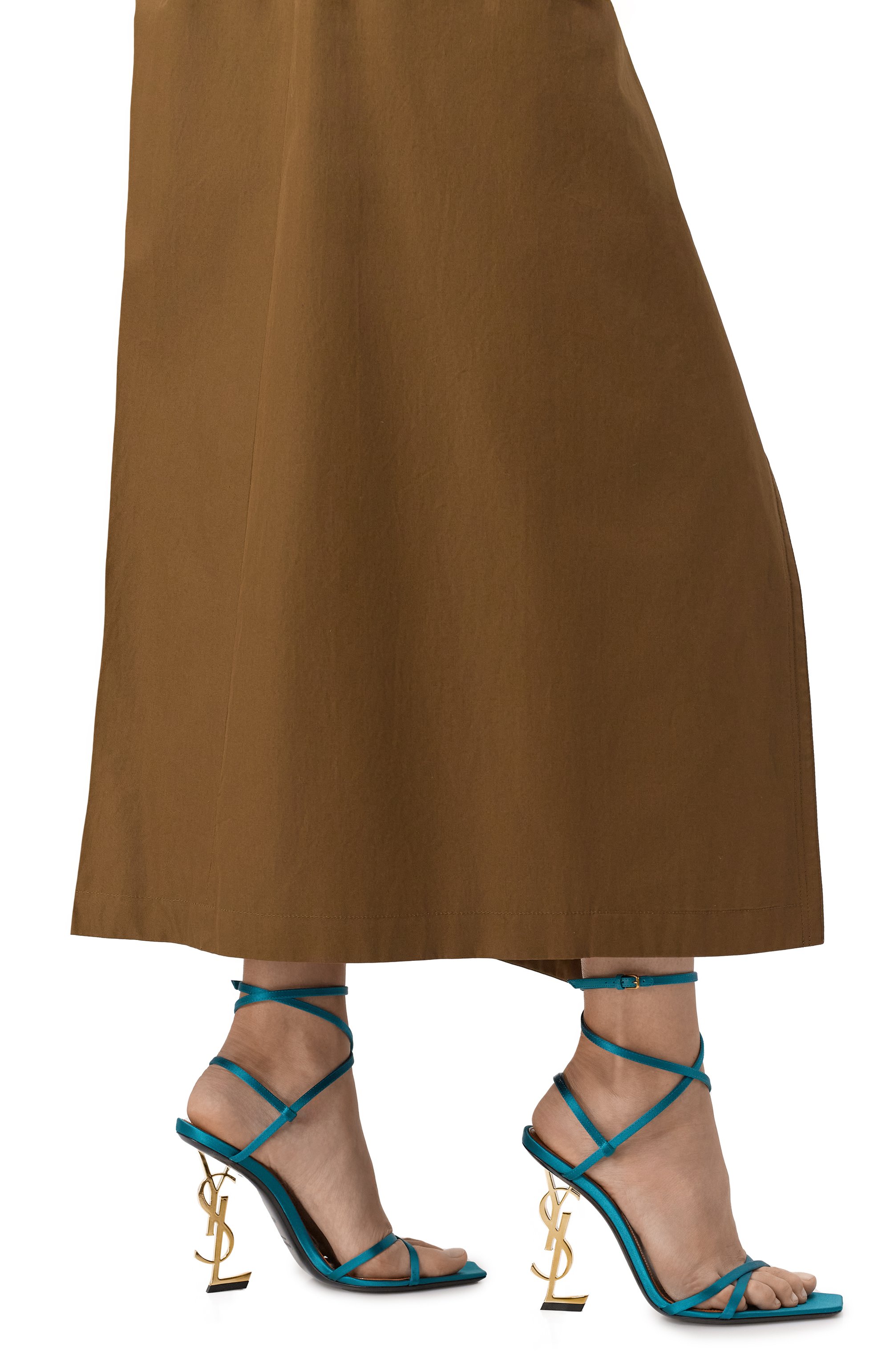 Текстильные босоножки opyum 110 SAINT LAURENT, арт. 817972/9QNBS, фото 3