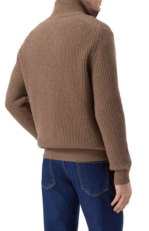 Шерстяной свитер Andrea Campagna M5625-6141 Бежевый  M5625-6141 Фото 4