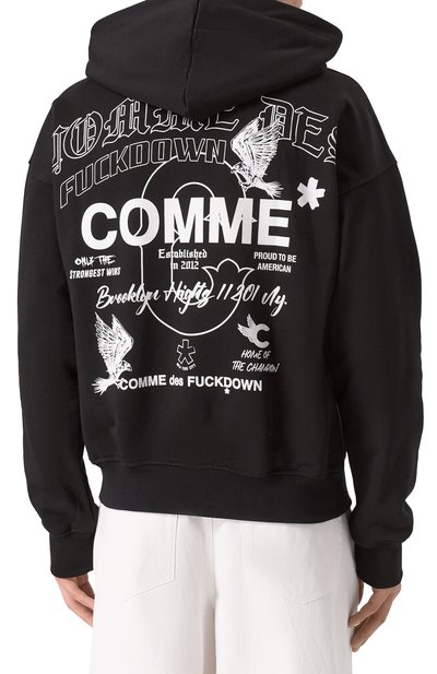 Хлопковое худи COMME DES FUCKDOWN, арт. CFABM01541, фото 4