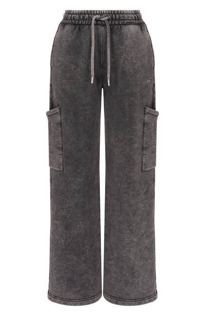 Женские хлопковые брюки-карго OFF-WHITE, арт. 0WCH025F25FLE002