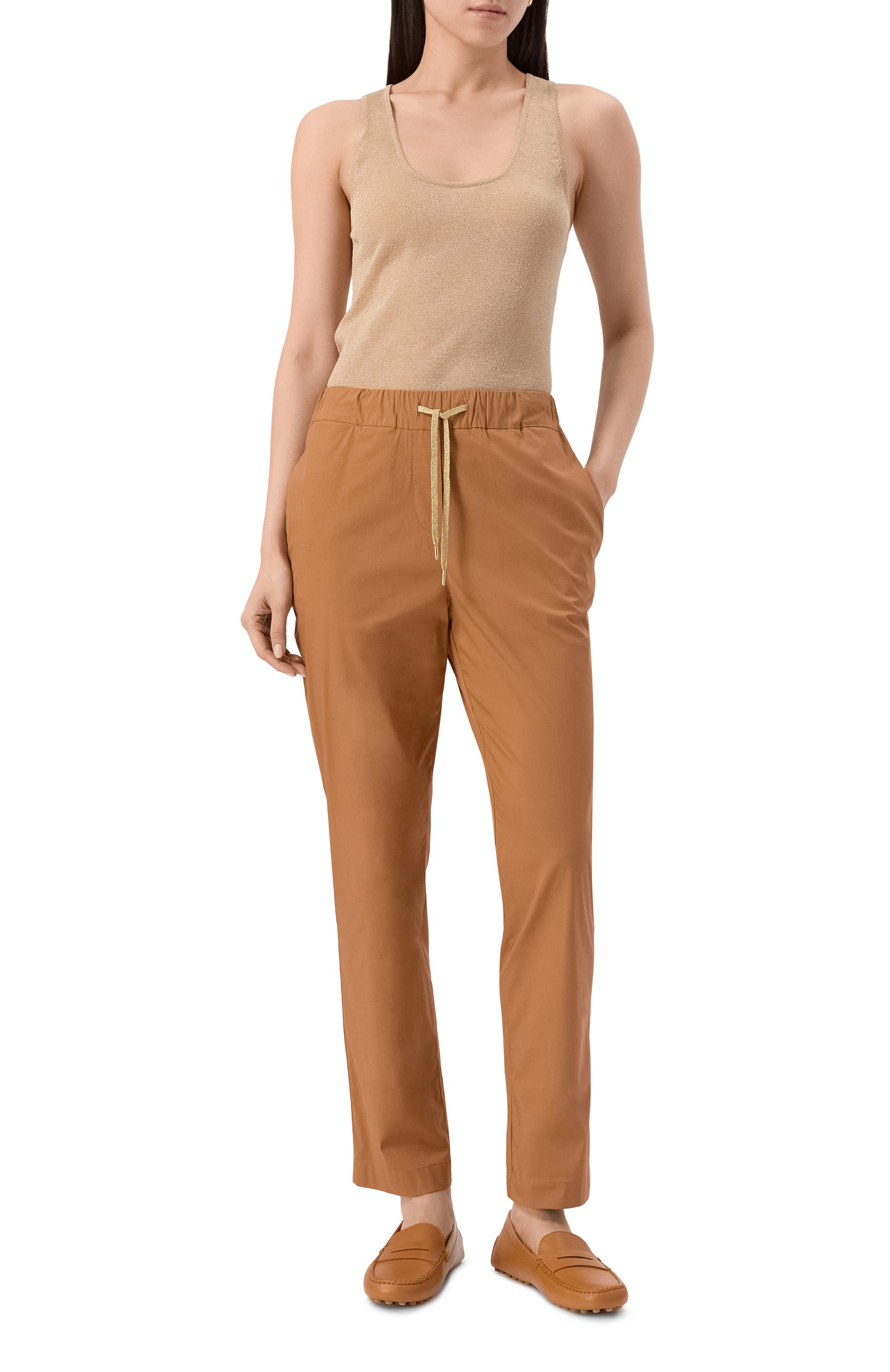 Кожаные мокасины TOD’S светло-коричневого цвета по цене 69700 руб., арт. XXW22L00010N6M, фото 2 Кожаные мокасины TOD’S, арт. XXW22L00010N6M, фото 2