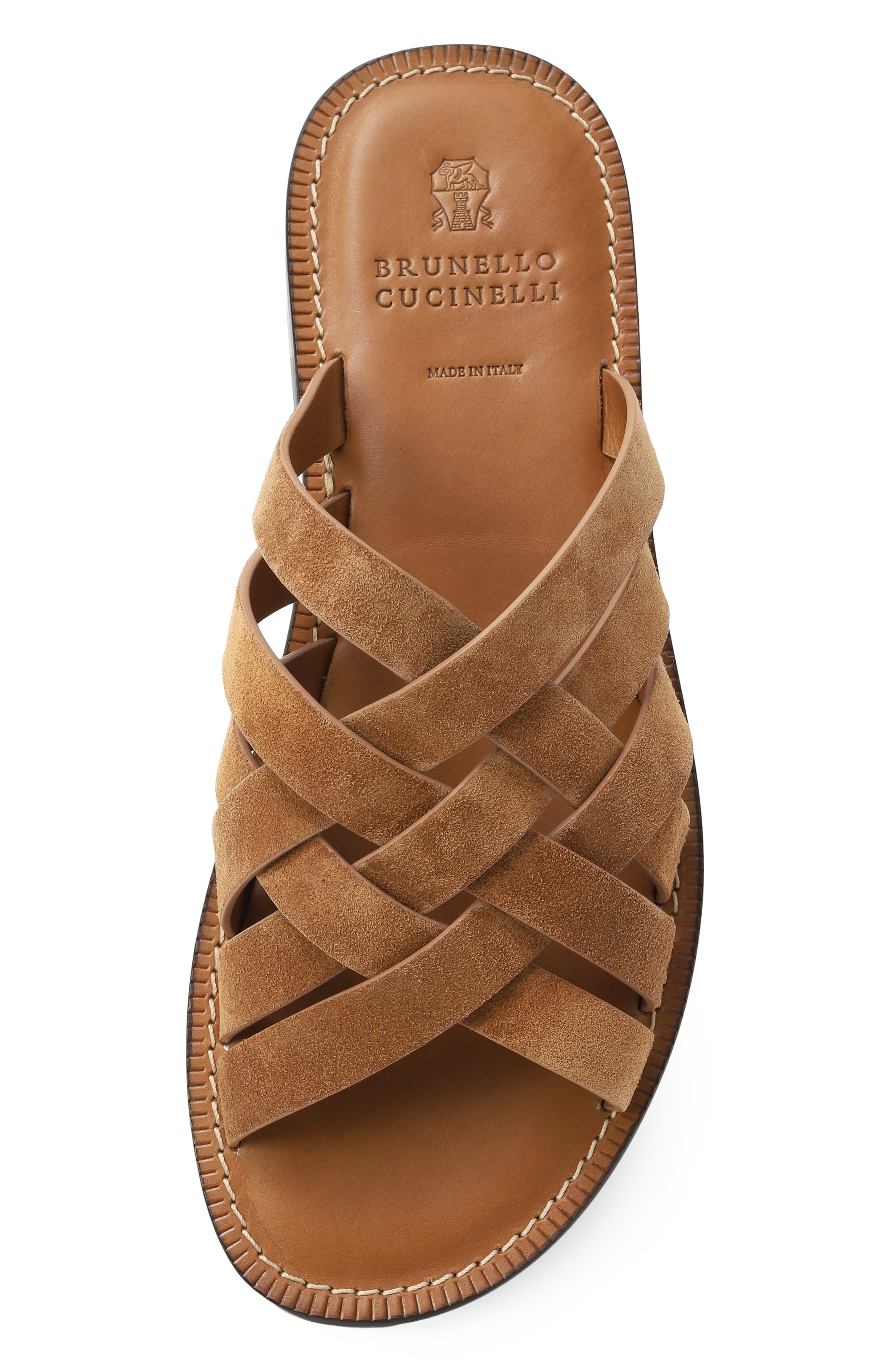 Замшевые шлепанцы BRUNELLO CUCINELLI, арт. MPUSILM326, фото 6