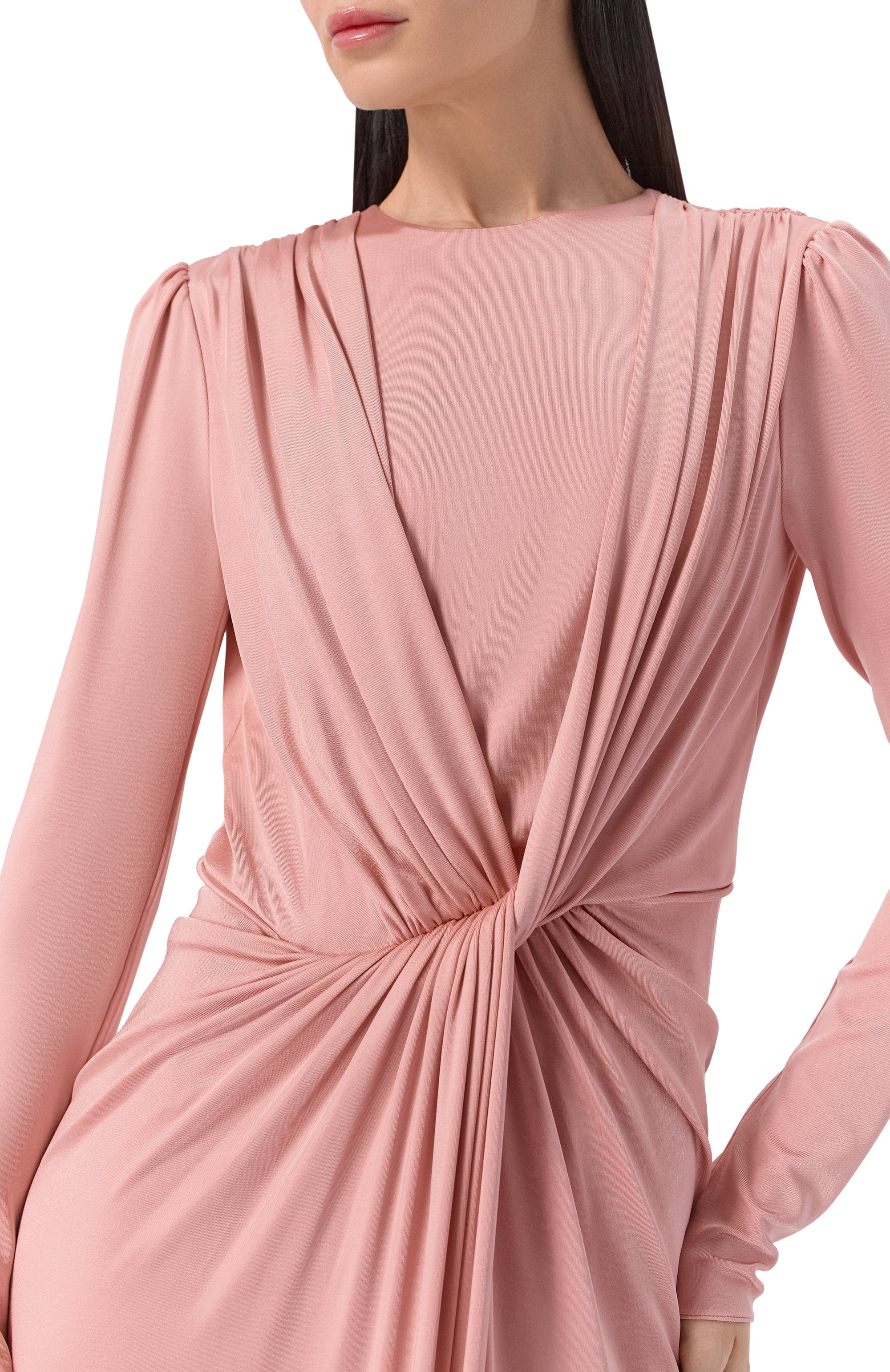 Платье из вискозы DOLCE & GABBANA розового цвета по цене 521500 руб., арт. F610IT/FUIBL, фото 4 Платье из вискозы DOLCE & GABBANA, арт. F610IT/FUIBL, фото 4