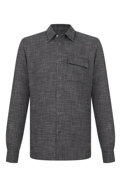 Мужская рубашка из шерсти и шелка KITON, арт. UMCBUBAK0627G