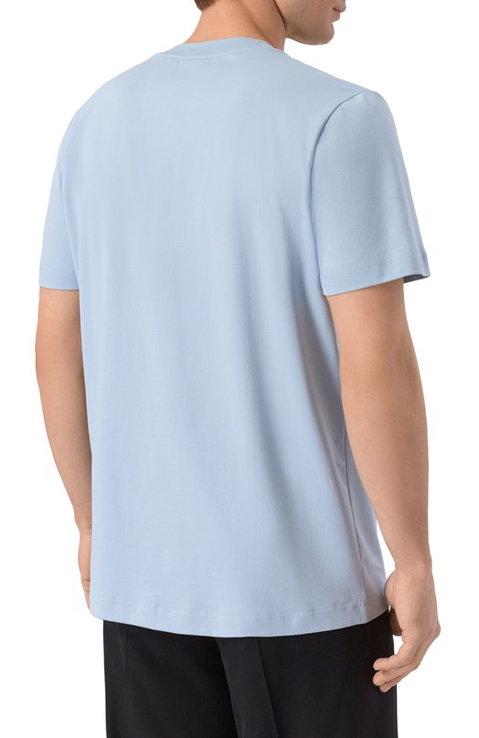 Хлопковая футболка Bogner 58086604 Голубой  58086604 Фото 4