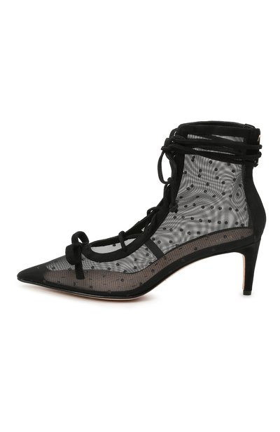 Текстильные ботильоны bootie REDVALENTINO черного цвета по цене 59950 руб., арт. VQ2S0E63/JUY, фото 3 Текстильные ботильоны bootie REDVALENTINO, арт. VQ2S0E63/JUY, фото 3