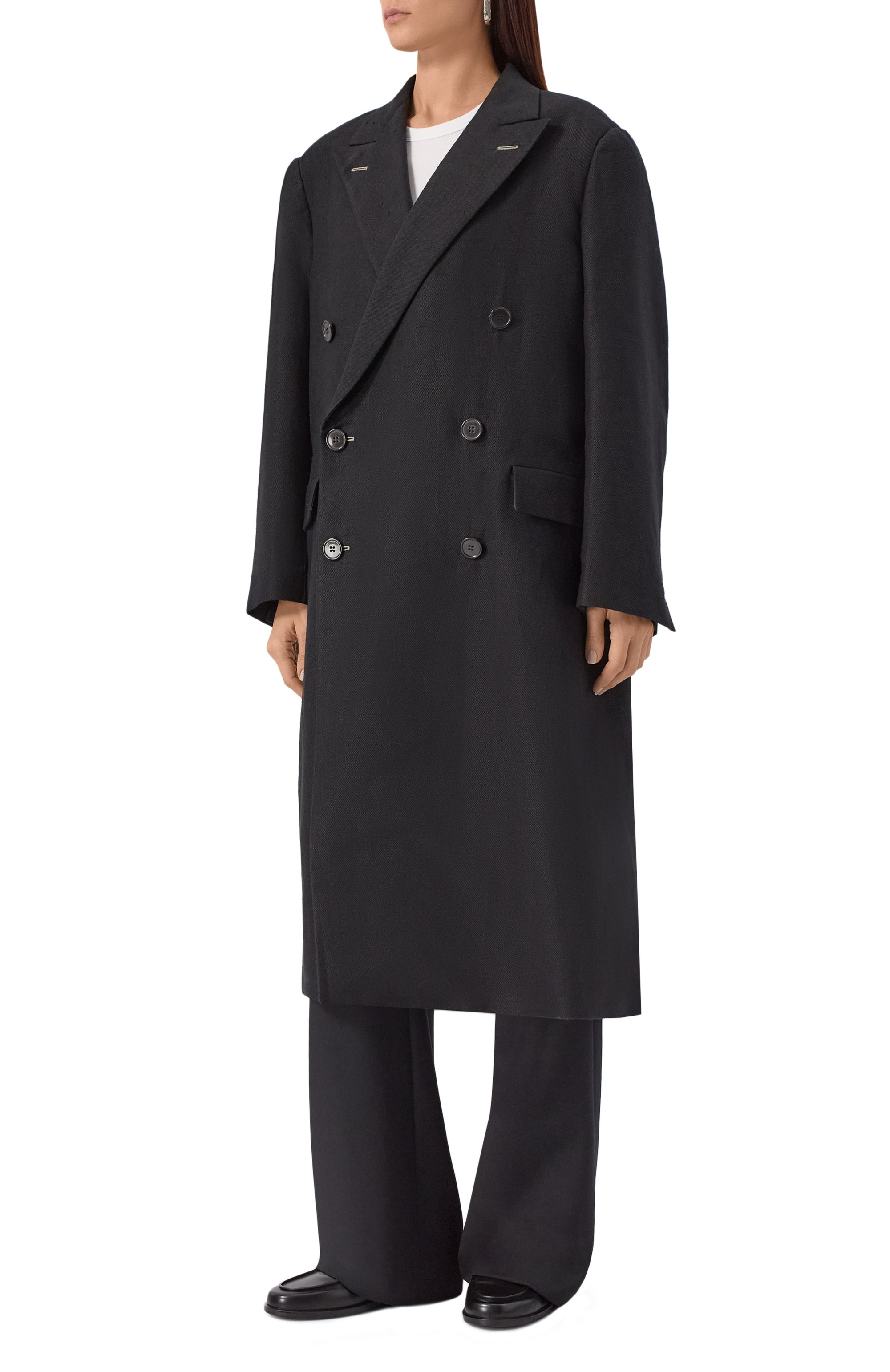 Пальто изо льна и шерсти MAISON MARGIELA, арт. S51AA0357/M35360, фото 3