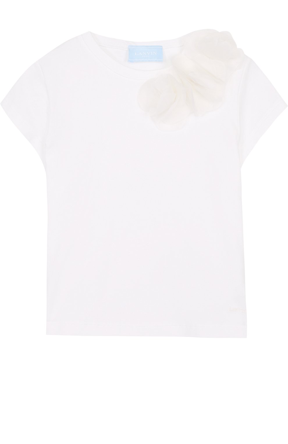 Хлопковая футболка с аппликацией LANVIN, арт. 4I8501/IB290/10-14, фото 1