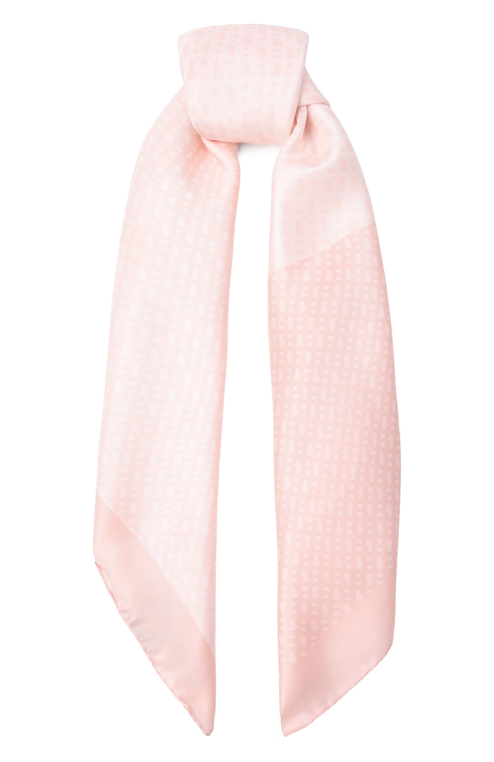 Шелковый платок BOSS светло-розового цвета по цене 18000 руб., арт. 50536118, фото 1 Шелковый платок BOSS, арт. 50536118, фото 1