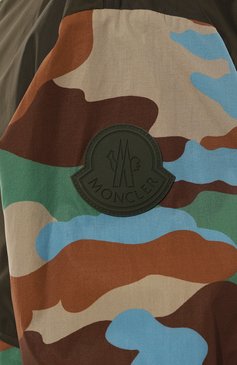 Мужская куртка kounde MONCLER разноцветного цвета, арт. 1A000-83-5960X | Фото 5 (Драгоценные камни: Проставлено; Длина (верхняя одежда): Короткие; Материал сплава: Проставлено; Материал внешний: Синтетический материал; Материал подклада: Синтетический материал; Рукава: Длинные; Стили: Милитари; Кросс-КТ: Куртка, Легкая куртка, Ветровка)