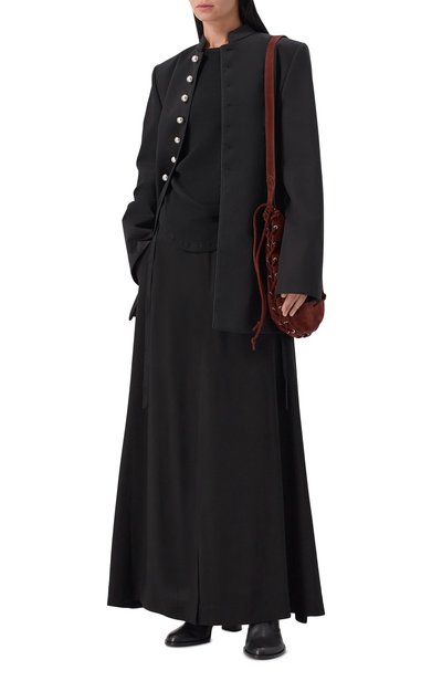 Хлопковый лонгслив ANN DEMEULEMEESTER черного цвета по цене 41300 руб., арт. B0014242/FA659, фото 2 Хлопковый лонгслив ANN DEMEULEMEESTER, арт. B0014242/FA659, фото 2