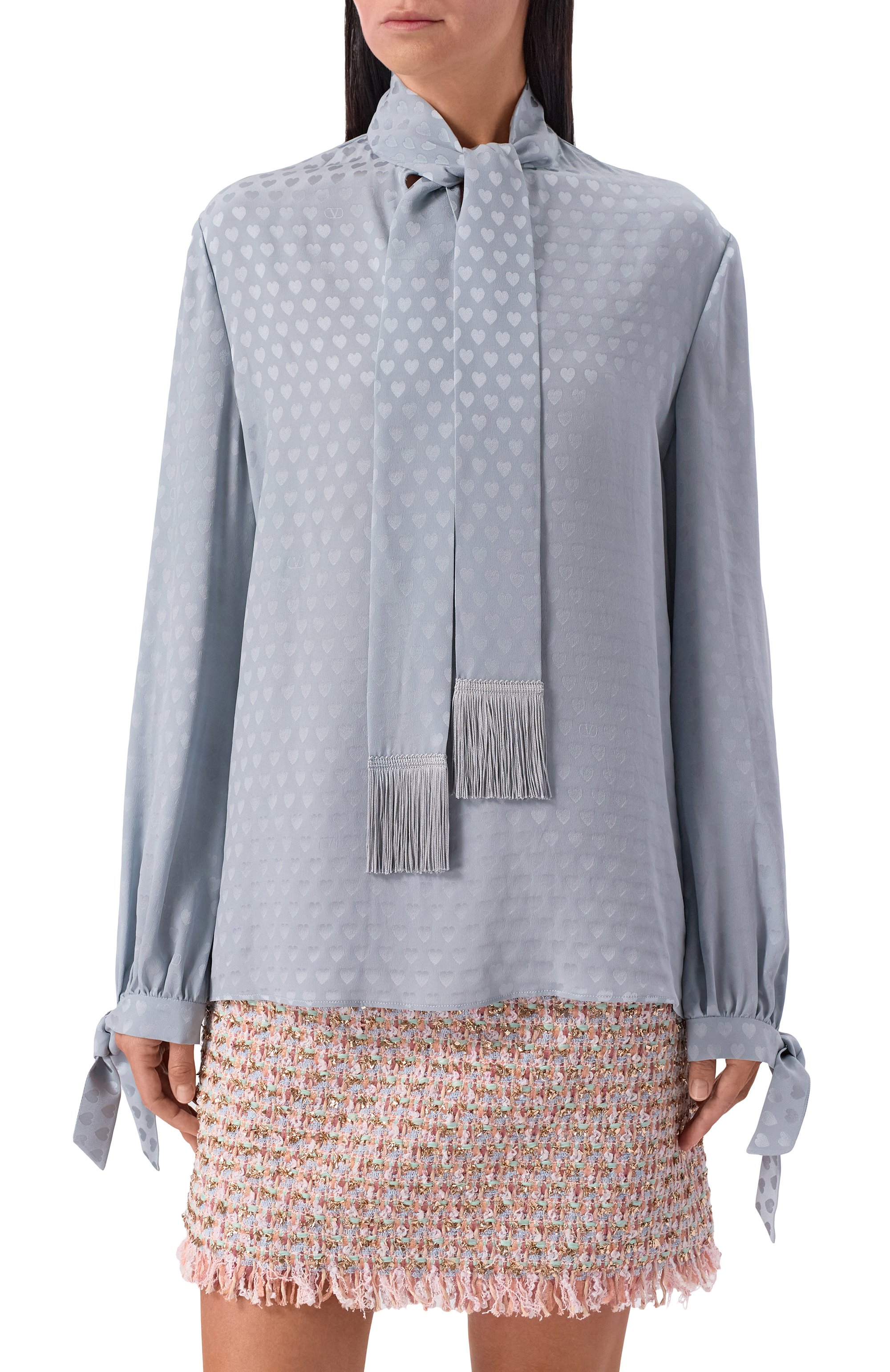 Шелковая блузка VALENTINO, арт. 7B3AEAV3/9HT, фото 3