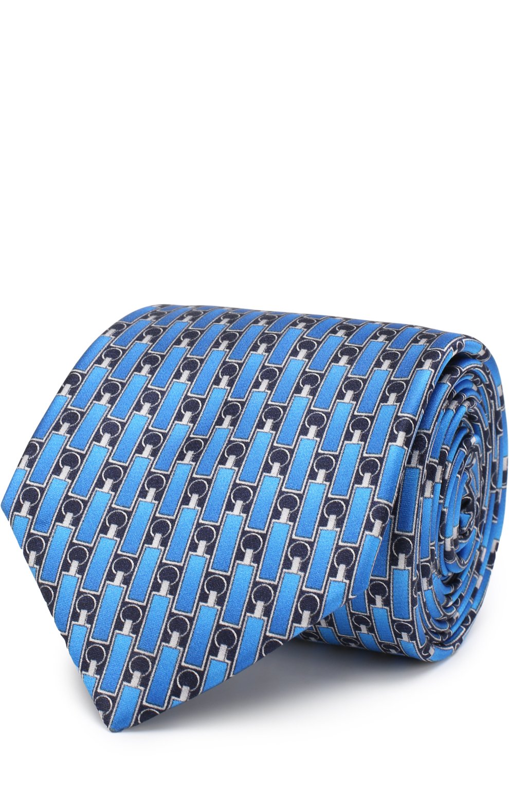 Шелковый галстук с узором ZILLI, арт. 50010/TIE, фото 1