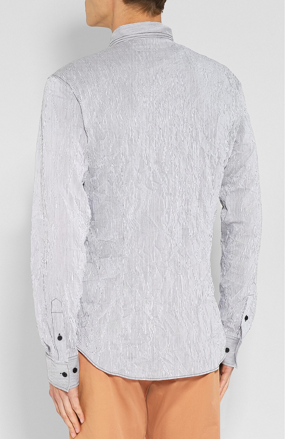 Плиссированная хлопковая рубашка BOTTEGA VENETA, арт. 514034/VE0M0, фото 4