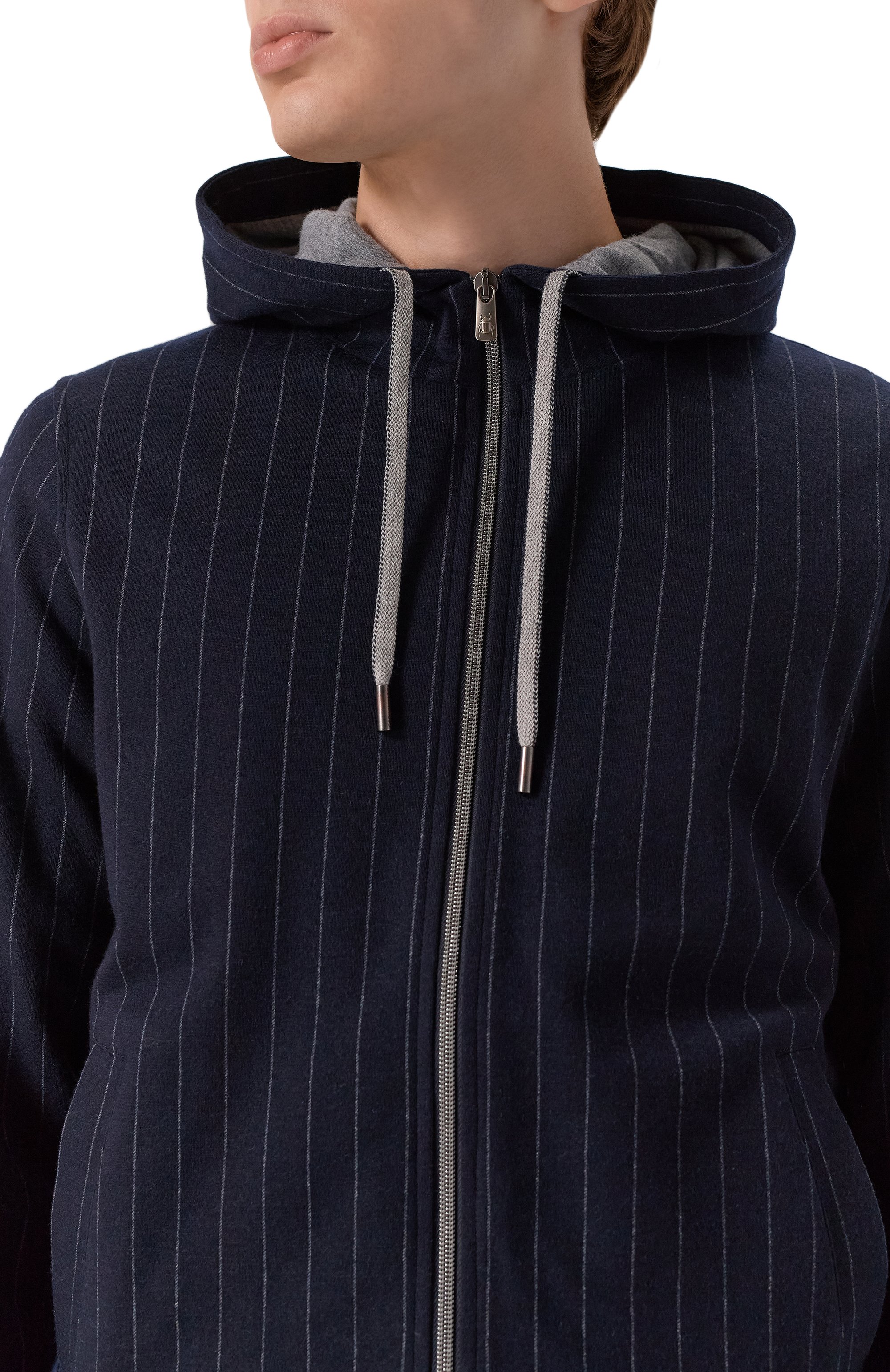 Толстовка из шерсти и хлопка CAPOBIANCO, арт. 19M402.IB00./56, фото 5