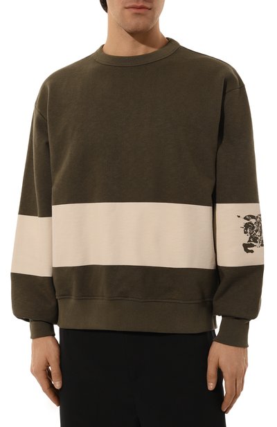 Хлопковый свитшот BURBERRY, арт. 8092682, фото 3