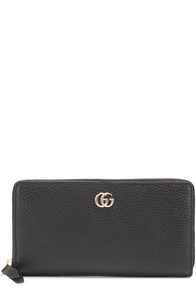 Кожаное портмоне на молнии с логотипом бренда GUCCI, арт. 456117/CA00G, фото 1