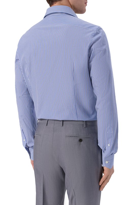 Хлопковая сорочка Giampaolo 608/TS39332 Синий  608/TS39332 Фото 4