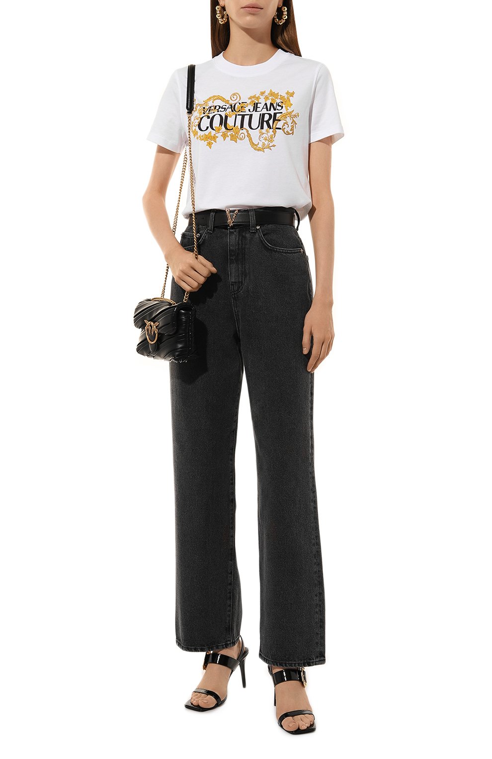 Хлопковая футболка VERSACE JEANS COUTURE, арт. 77HAHE05/CJ00E, фото 2