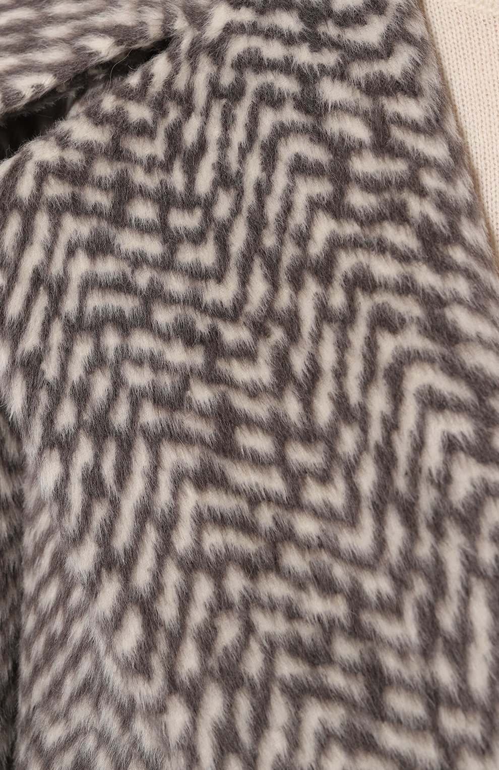 Шерстяное полупальто FREEAGE серого цвета по цене 242000 руб., арт. WW25.CT018.2560.901, фото 5 Шерстяное полупальто FREEAGE, арт. WW25.CT018.2560.901, фото 5