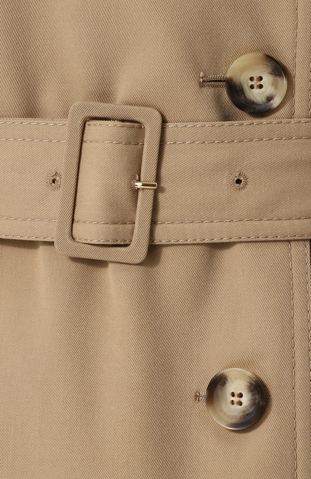 Однотонный двубортный тренч с поясом и погонами VALENTINO, арт. PB3CA169/2PQ, фото 5