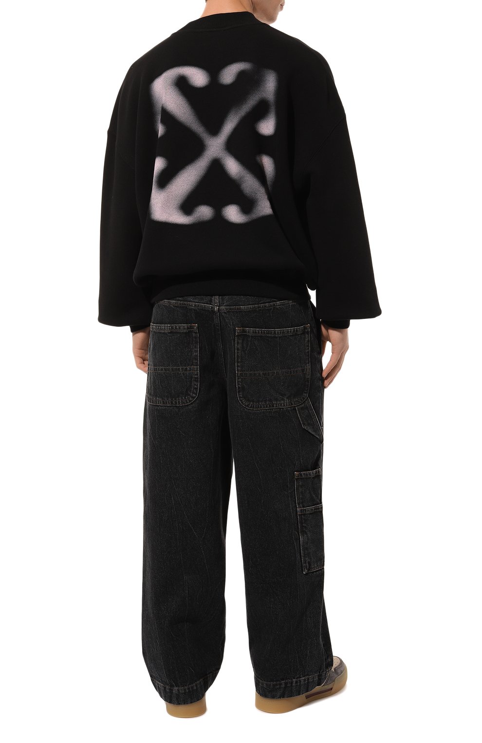 Хлопковый свитшот OFF-WHITE, арт. 0MBA070F24FLE001, фото 2