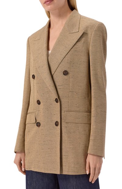 Жакет из вискозы и льна DOLCE & GABBANA, арт. F29YFT/HUMWC, фото 3