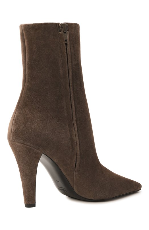 Замшевые ботильоны Jill 95 Saint Laurent 806674/27DAB Коричневый  806674/27DAB Фото 5
