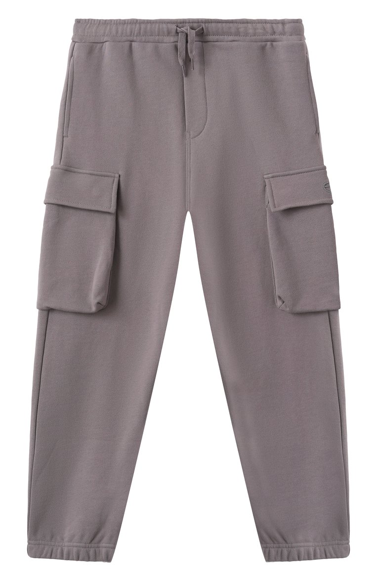 Детские хлопковые джоггеры DIESEL серого цвета, арт. J02315/KYAQK | Фото 1 (Нос: Не проставлено; Материал сплава: Проставлено; Мальчики Кросс-КТ: Джоггеры-одежда; Материал внешний: Хлопок; Ростовка одежда: 4 года | 104 см, 6 лет | 116 см, 8 лет | 128 см, 16 лет | 164 см, 13 - 15 лет | 158 см, 10 - 11 лет | 140 - 146см)