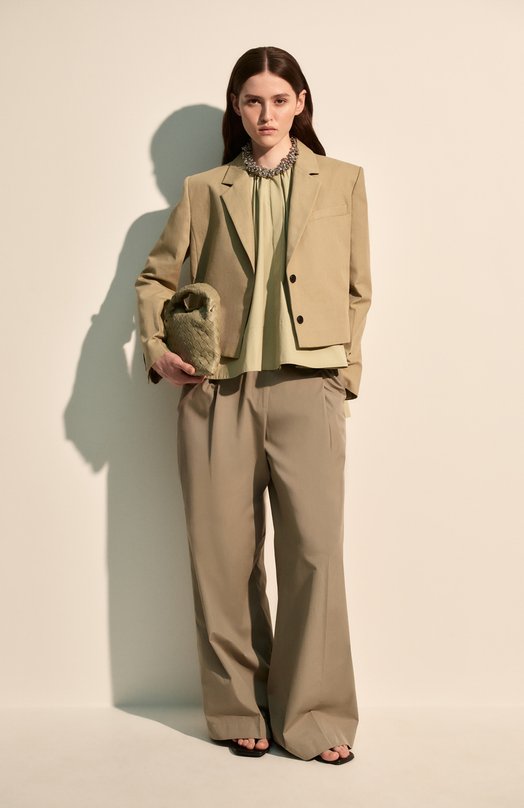 Хлопковые брюки Dries Van Noten 251-010909-1374 Серый  251-010909-1374 Фото 6