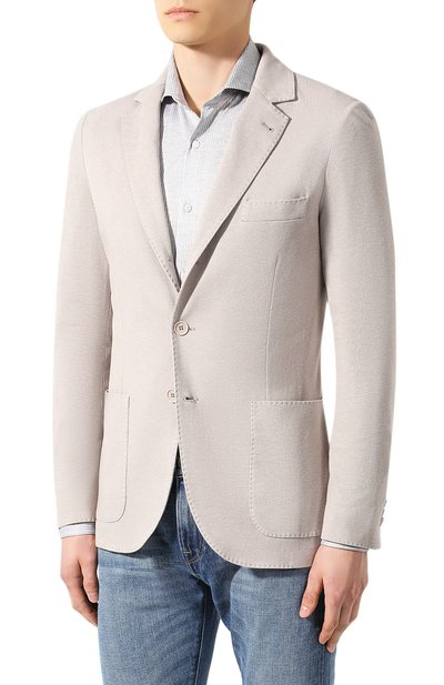 Пиджак из хлопка и шелка LORO PIANA, арт. FAE8388, фото 3