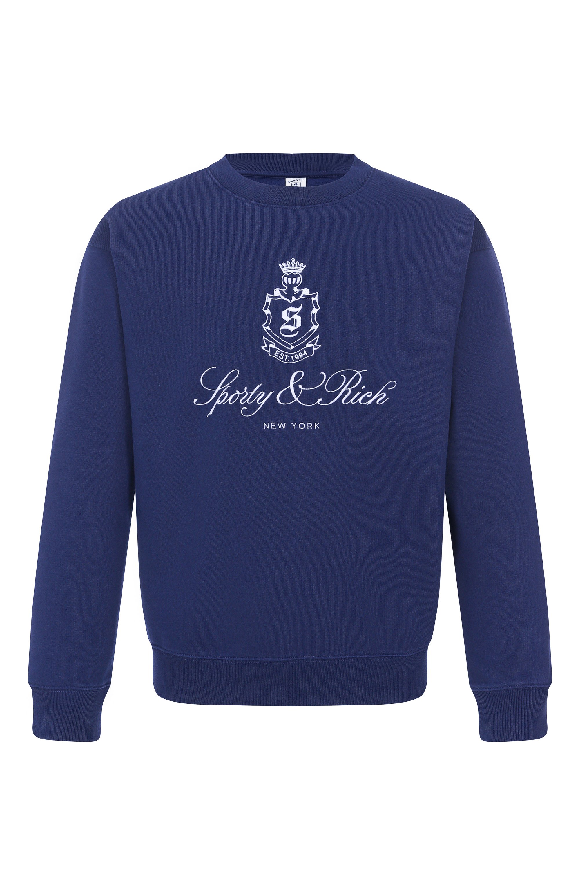 Хлопковый свитшот SPORTY AND RICH, арт. ST071602231BL106, фото 1