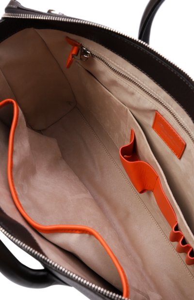 Портфель SANTONI темно-коричневого цвета по цене 97350 руб., арт. UFBGA2715EN-AVGP, фото 4 Портфель SANTONI, арт. UFBGA2715EN-AVGP, фото 4