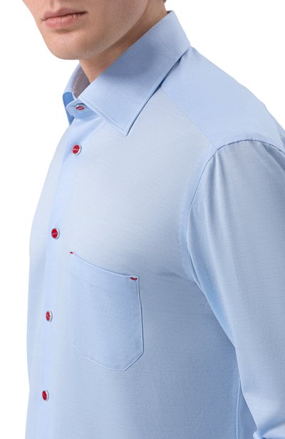 Хлопковая рубашка KITON, арт. UMCNERPH09665, фото 5