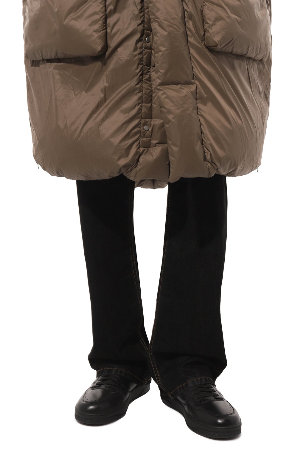 Кожаные кеды sneak-air SANTONI, арт. MBSG22015NERPESS, фото 3