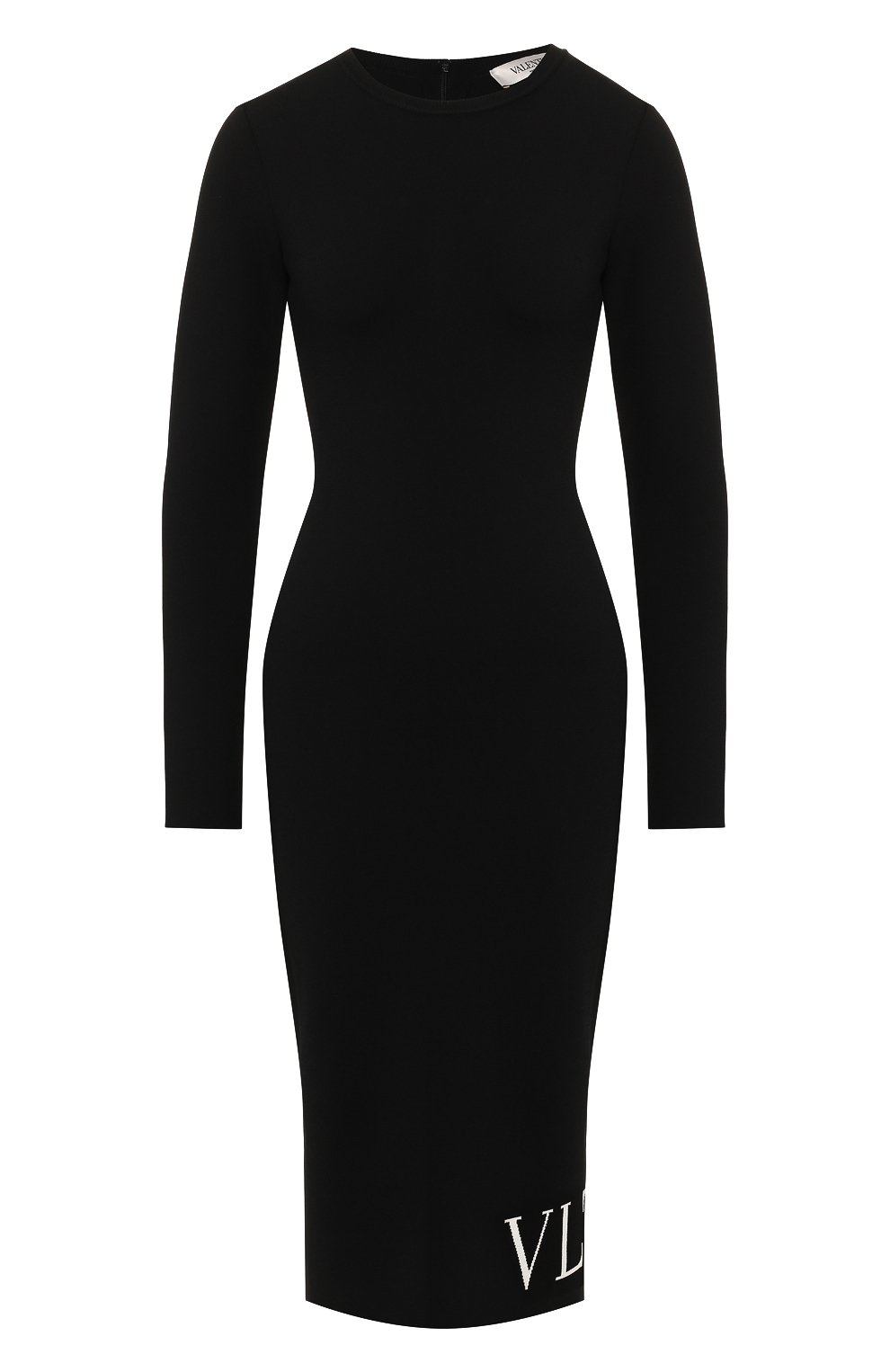Платье из вискозы VALENTINO черного цвета по цене 225000 руб., арт. SB3KD01I4R0, фото 1 Платье из вискозы VALENTINO, арт. SB3KD01I4R0, фото 1