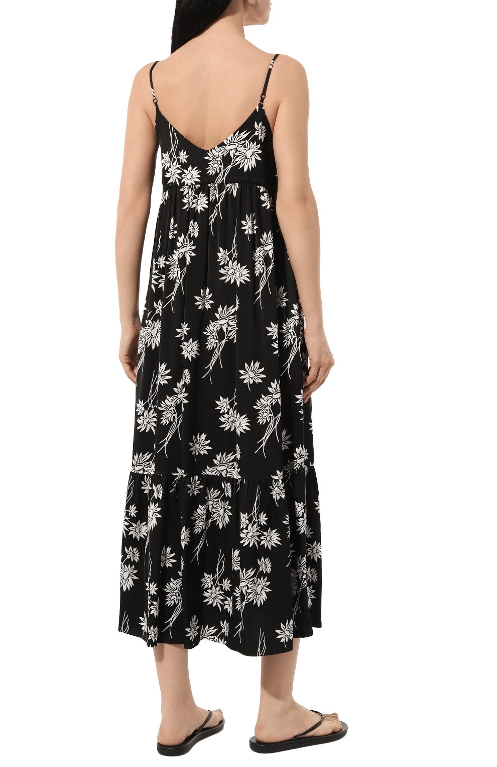 Платье из вискозы A.P.C. черно-белого цвета по цене 43950 руб., арт. VIAKK-F35006, фото 4 Платье из вискозы A.P.C., арт. VIAKK-F35006, фото 4