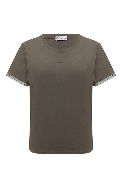 Женская хлопковая футболка REDVALENTINO, арт. VR3MG08P/5QF