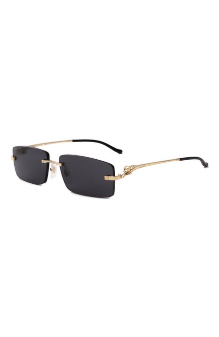 Женские солнцезащитные очки CARTIER черного цвета, арт. CT0430S 001 | Фото 1 (Региональные огранич�ения белый список (Axapta Mercury): Не проставлено; Нос: Не проставлено)